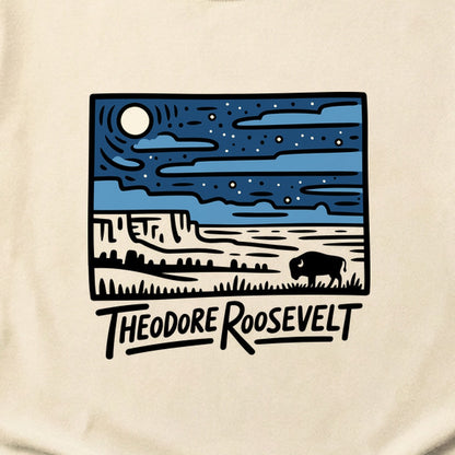 Theodore Roosevelt National Park at Night Cotton T-Shirt