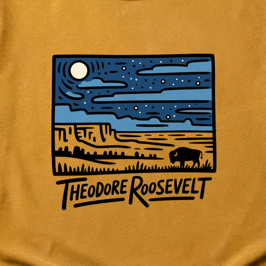 Theodore Roosevelt National Park at Night Cotton T-Shirt