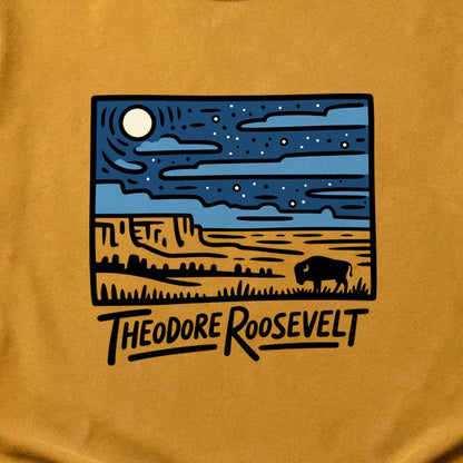 Theodore Roosevelt National Park at Night Cotton T-Shirt