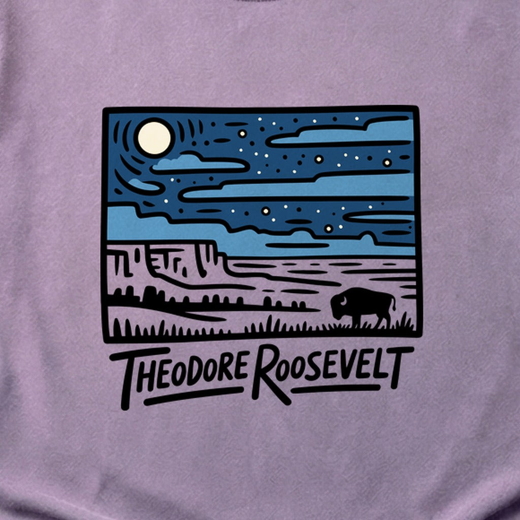 Theodore Roosevelt National Park at Night Cotton T-Shirt