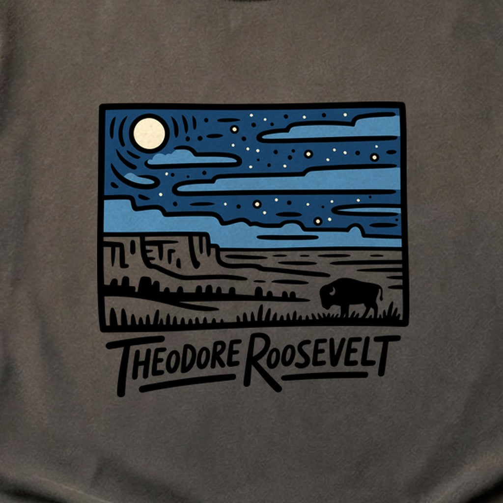 Theodore Roosevelt National Park at Night Cotton T-Shirt