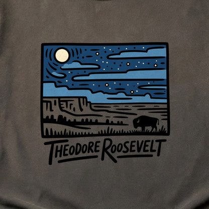Theodore Roosevelt National Park at Night Cotton T-Shirt