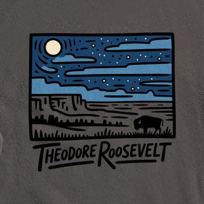 Theodore Roosevelt National Park at Night Crewneck Sweatshirt