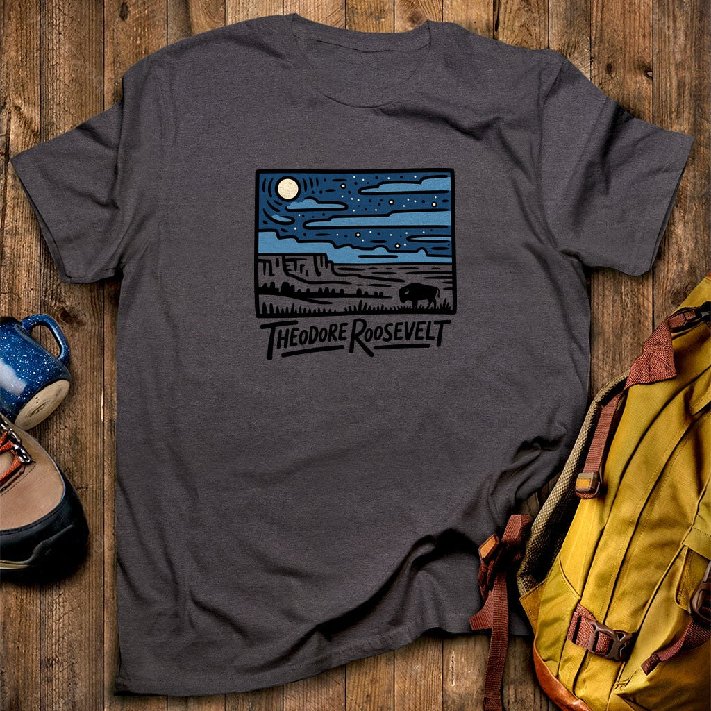 Theodore Roosevelt National Park at Night T-Shirt