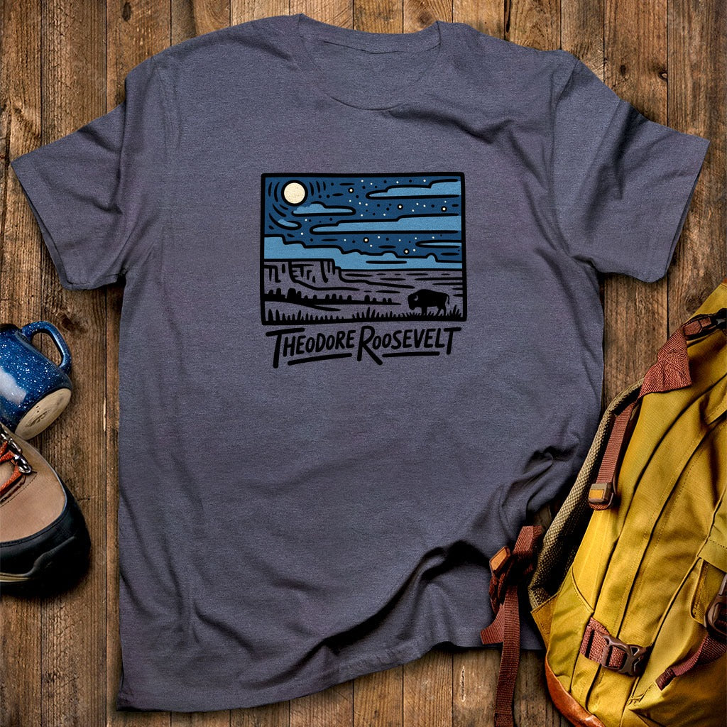 Theodore Roosevelt National Park at Night T-Shirt