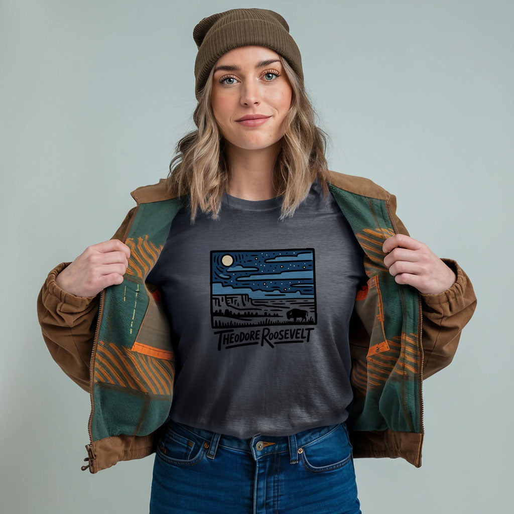 Theodore Roosevelt National Park at Night T-Shirt