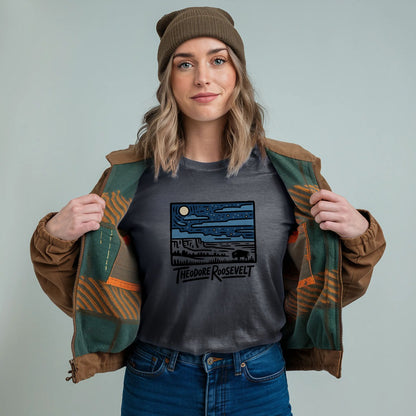 Theodore Roosevelt National Park at Night T-Shirt