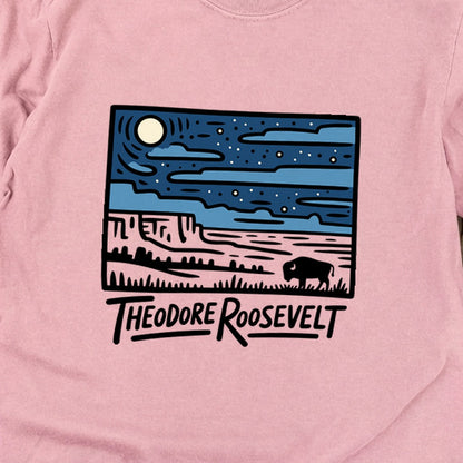 Theodore Roosevelt National Park at Night Premium Long Sleeve