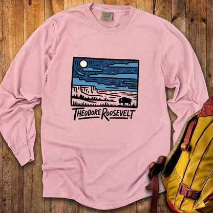 Theodore Roosevelt National Park at Night Premium Long Sleeve
