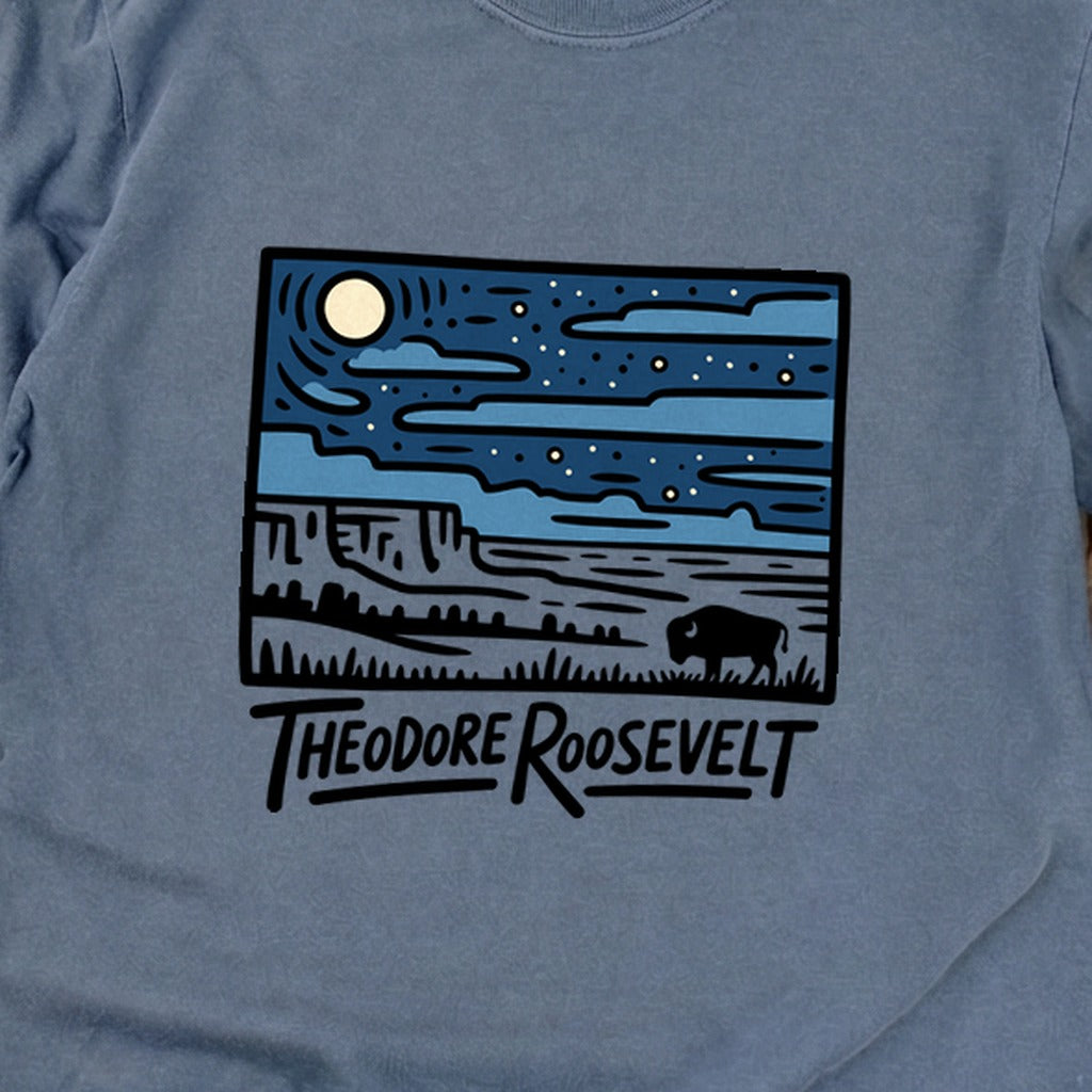 Theodore Roosevelt National Park at Night Premium Long Sleeve