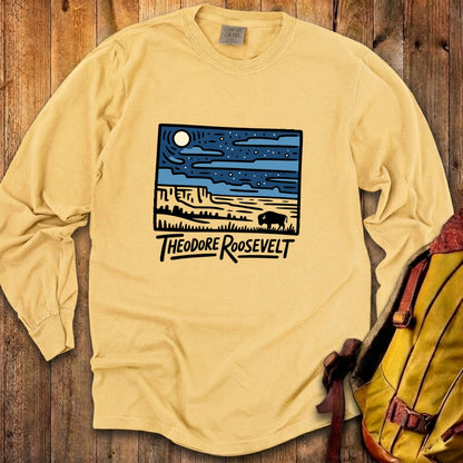 Theodore Roosevelt National Park at Night Premium Long Sleeve