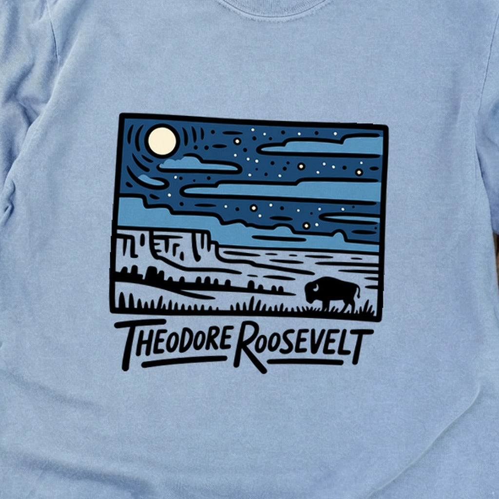 Theodore Roosevelt National Park at Night Premium Long Sleeve