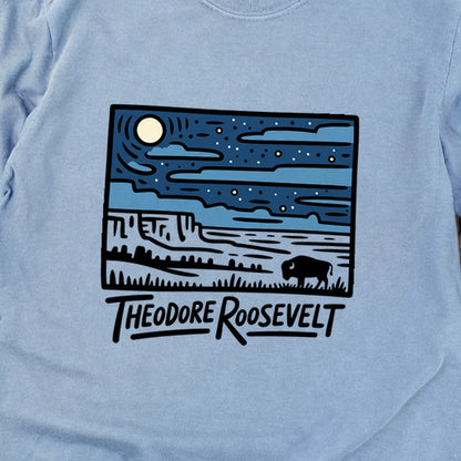 Theodore Roosevelt National Park at Night Premium Long Sleeve