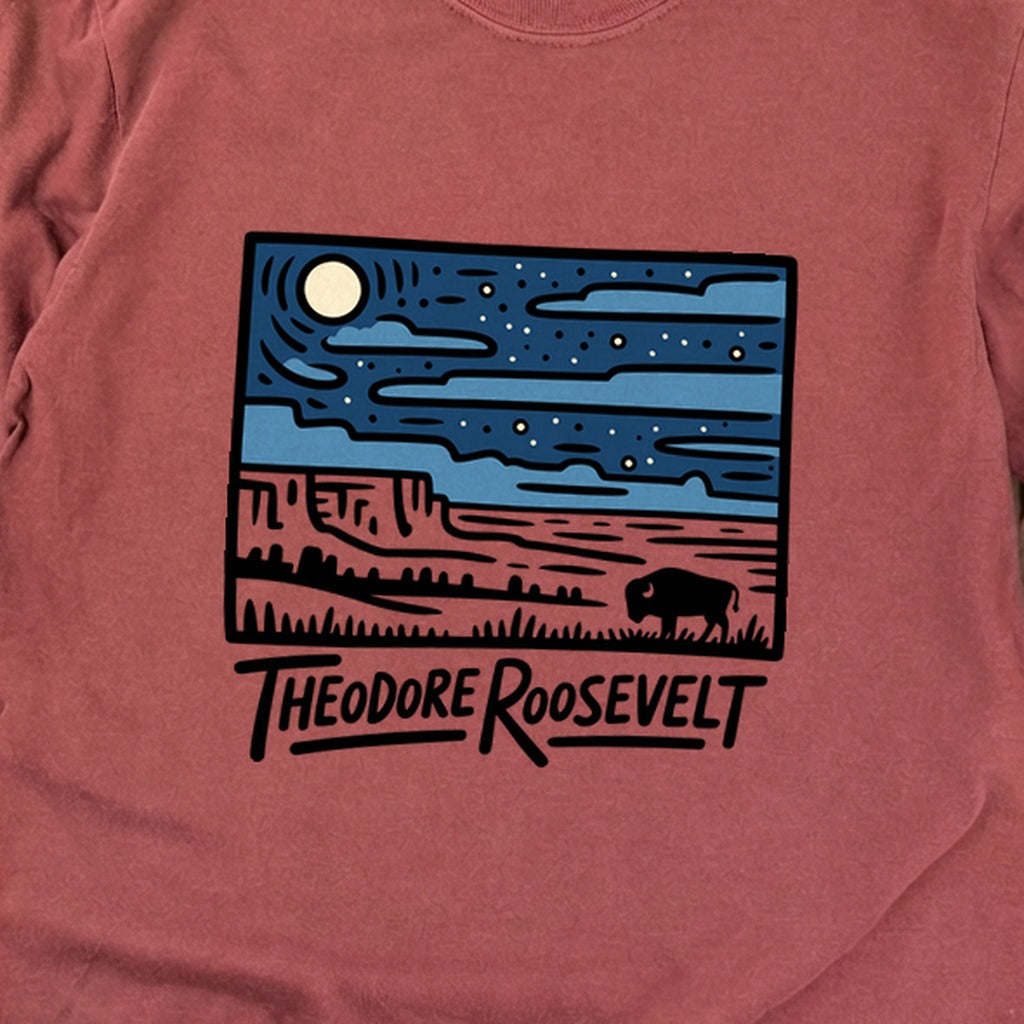 Theodore Roosevelt National Park at Night Premium Long Sleeve