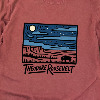Theodore Roosevelt National Park at Night Premium Long Sleeve