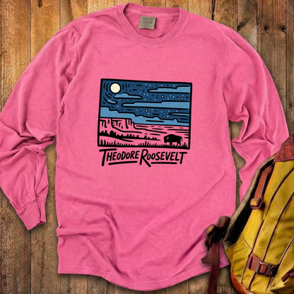 Theodore Roosevelt National Park at Night Premium Long Sleeve