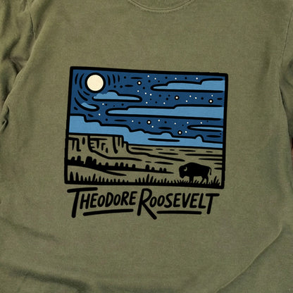 Theodore Roosevelt National Park at Night Premium Long Sleeve