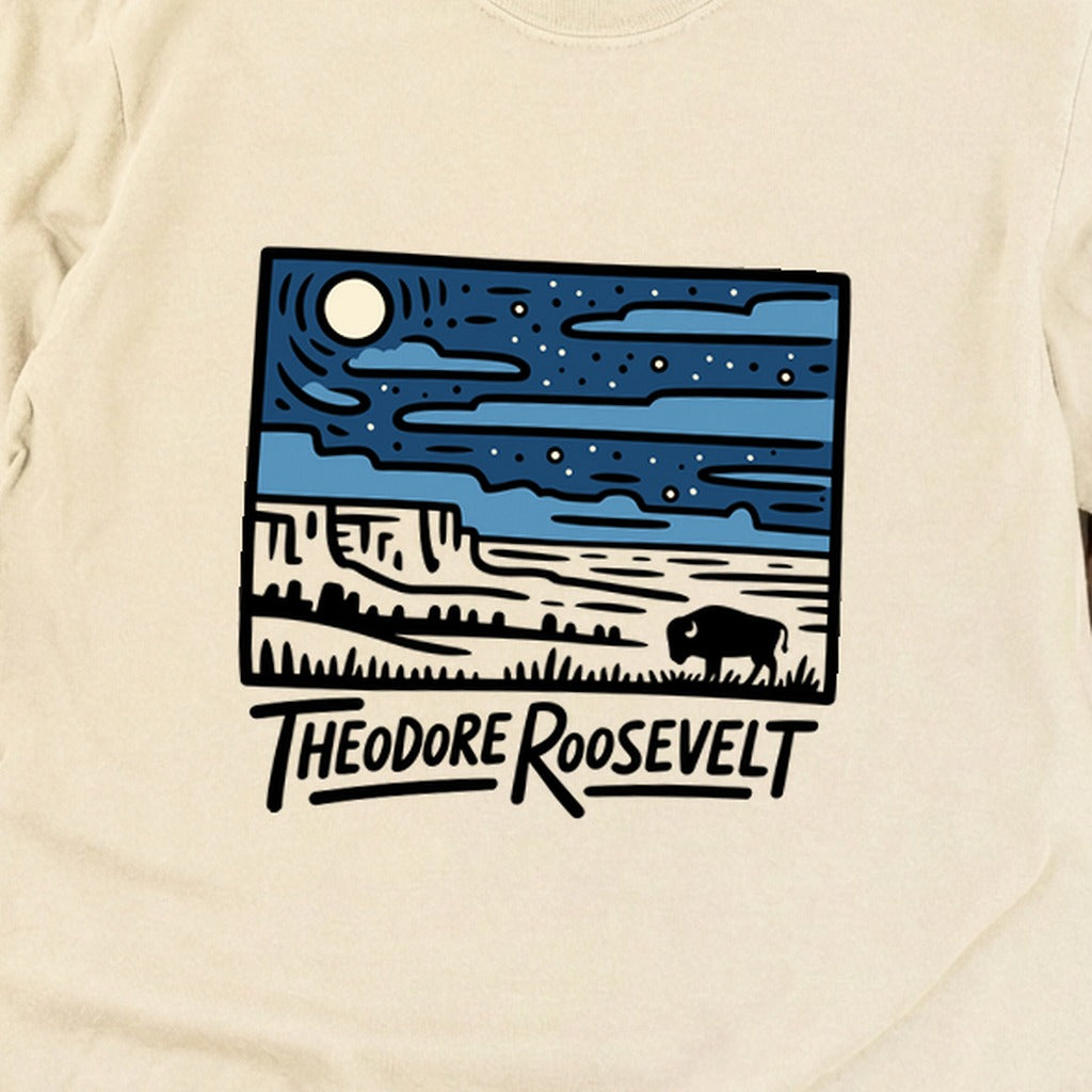 Theodore Roosevelt National Park at Night Premium Long Sleeve