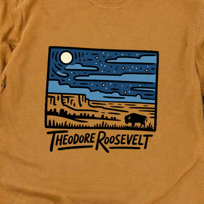 Theodore Roosevelt National Park at Night Premium Long Sleeve