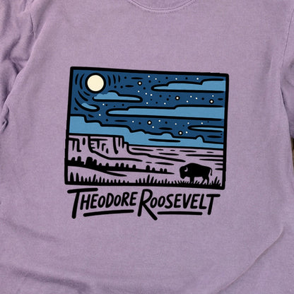Theodore Roosevelt National Park at Night Premium Long Sleeve