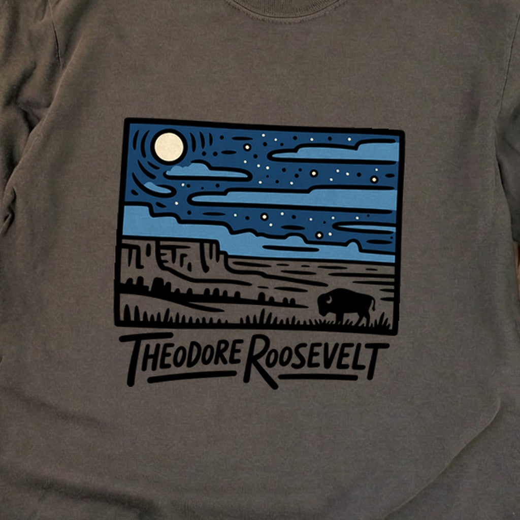 Theodore Roosevelt National Park at Night Premium Long Sleeve