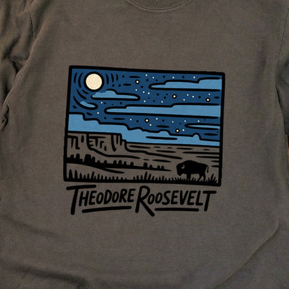 Theodore Roosevelt National Park at Night Premium Long Sleeve