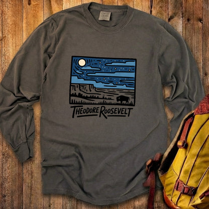 Theodore Roosevelt National Park at Night Premium Long Sleeve