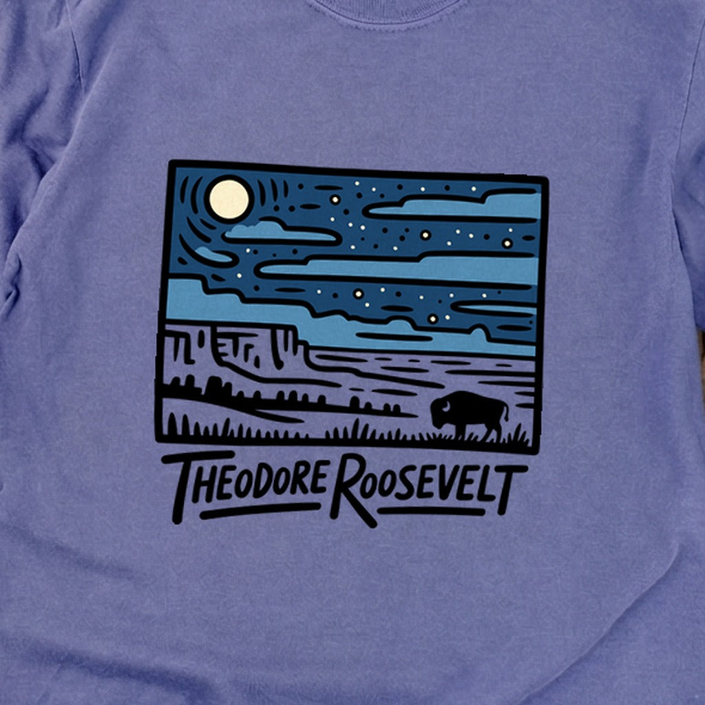 Theodore Roosevelt National Park at Night Premium Long Sleeve