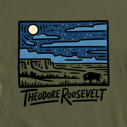 Theodore Roosevelt National Park at Night Crewneck Sweatshirt