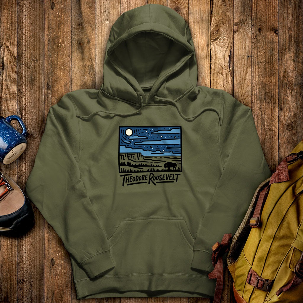 Theodore Roosevelt National Park at Night Hoodie