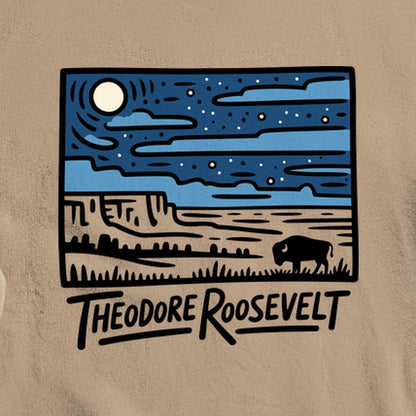 Theodore Roosevelt National Park at Night Crewneck Sweatshirt