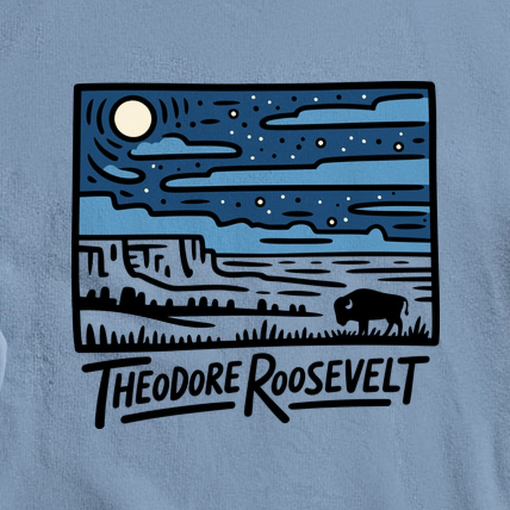 Theodore Roosevelt National Park at Night Crewneck Sweatshirt