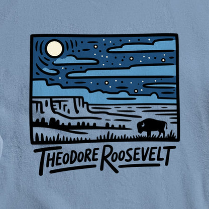 Theodore Roosevelt National Park at Night Crewneck Sweatshirt