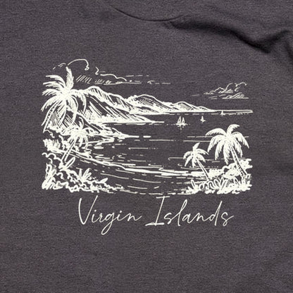 Virgin Islands National Park Line Drawing T-Shirt