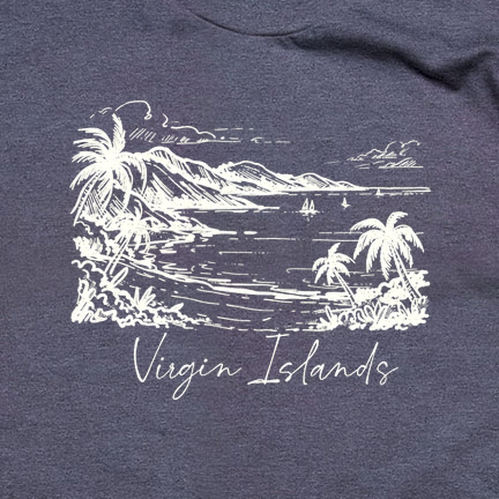 Virgin Islands National Park Line Drawing T-Shirt