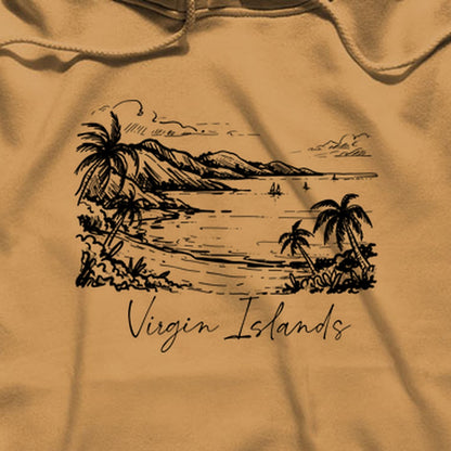 Virgin Islands National Park Line Drawing Hoodie