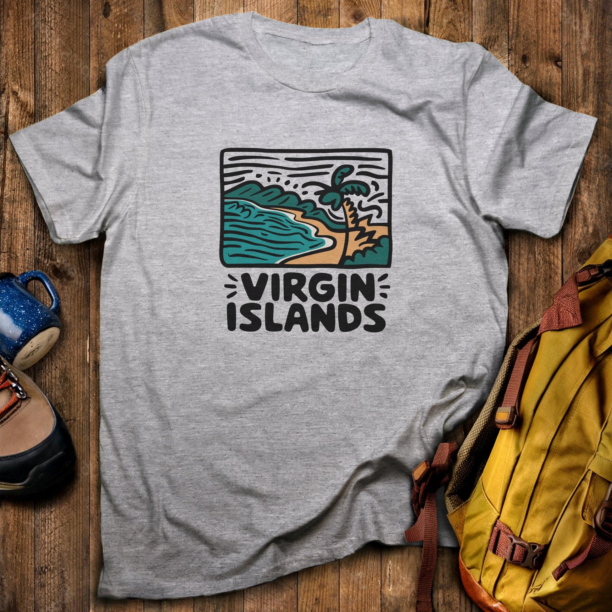 Virgin Islands National Park T-Shirt Sport Grey Adventure and Outdoors Themed T-Shirt