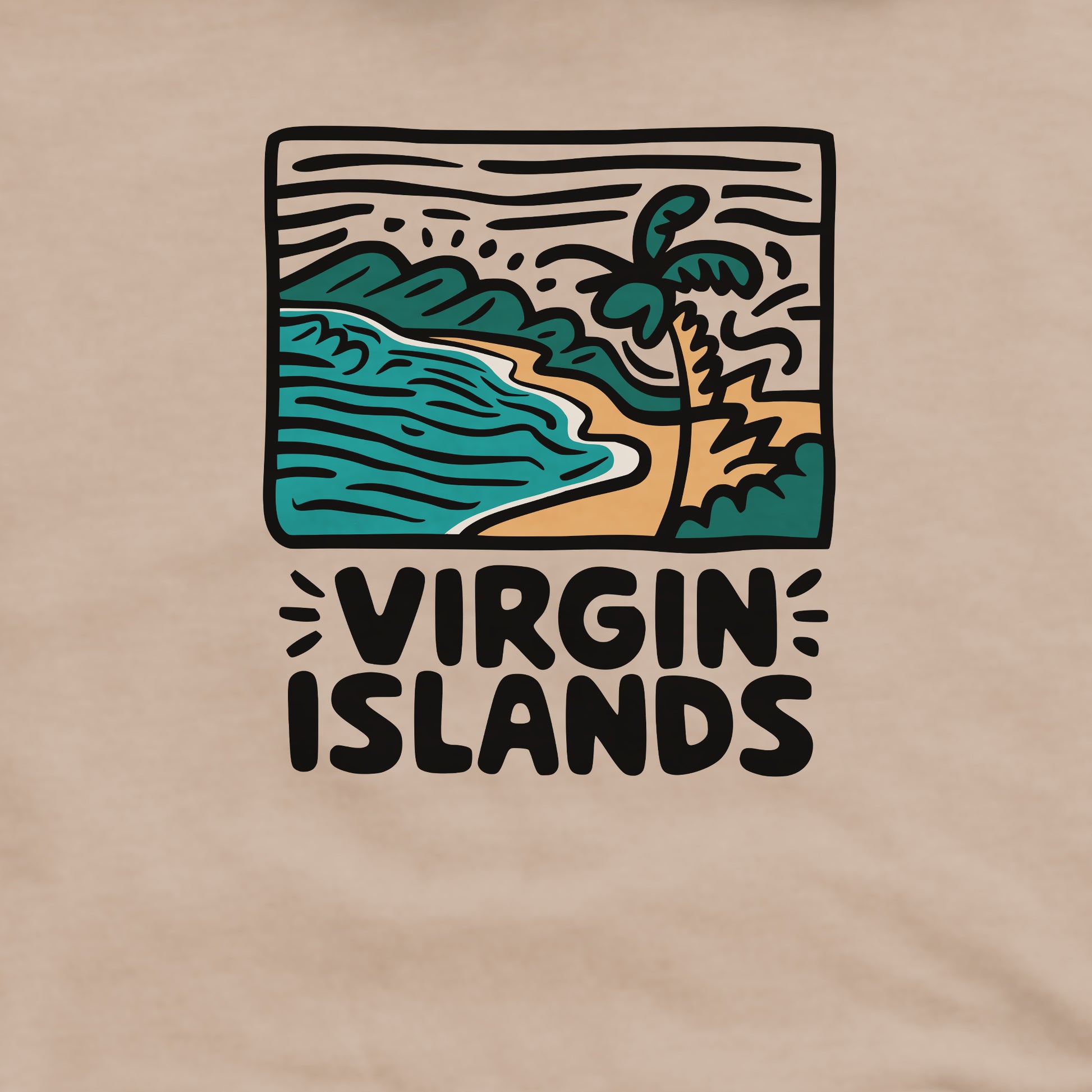 Virgin Islands National Park Crewneck Sweatshirt Adventure and Outdoors Themed Sweatshirt