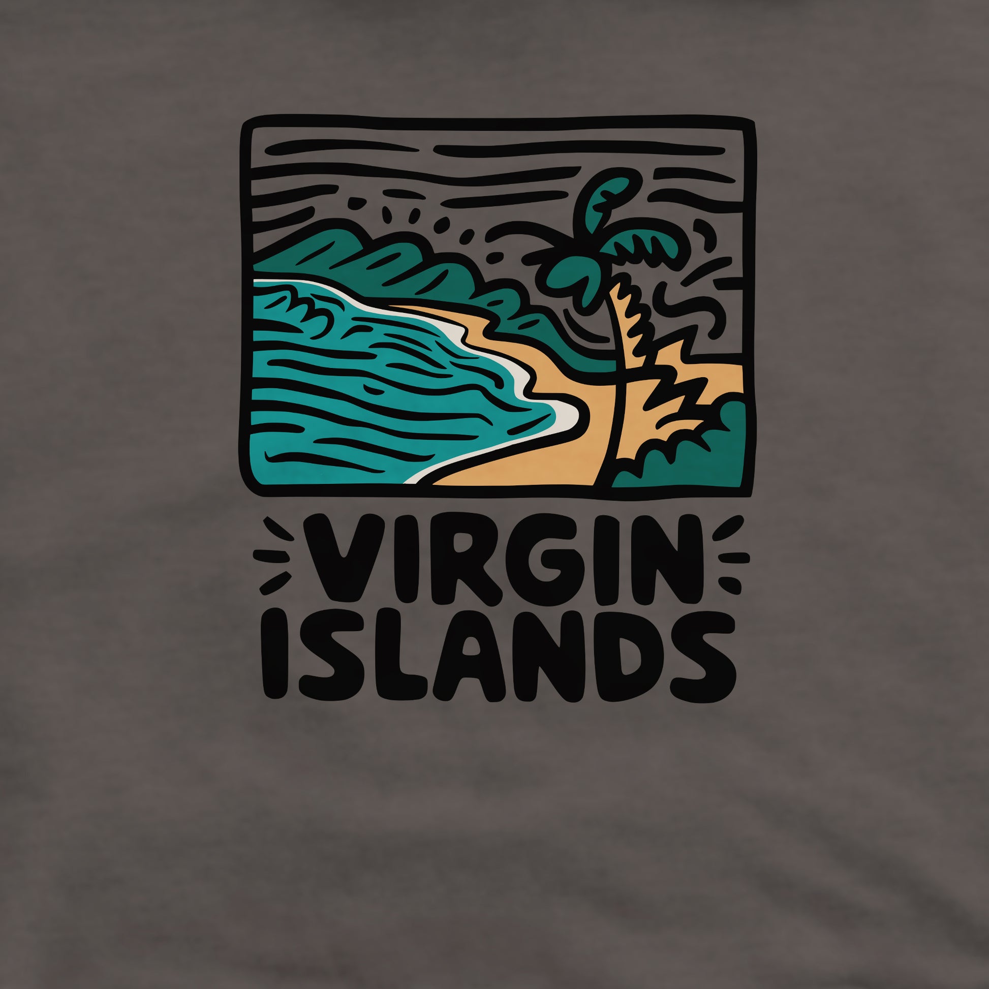 Virgin Islands National Park Crewneck Sweatshirt Adventure and Outdoors Themed Sweatshirt