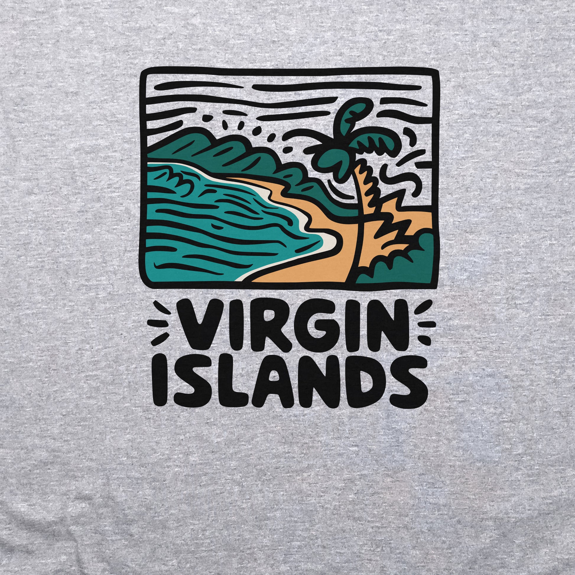 Virgin Islands National Park Crewneck Sweatshirt Adventure and Outdoors Themed Sweatshirt