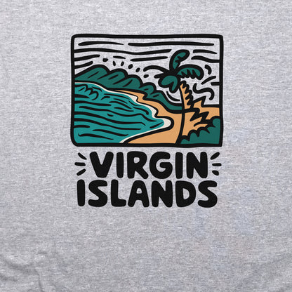 Virgin Islands National Park Crewneck Sweatshirt Adventure and Outdoors Themed Sweatshirt