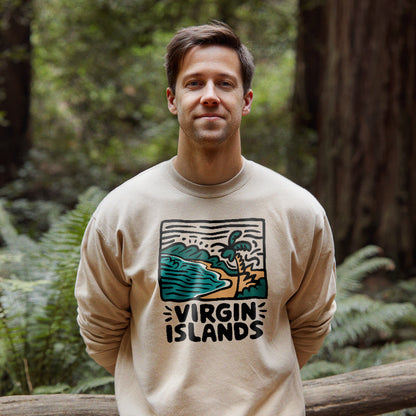 Virgin Islands National Park Crewneck Sweatshirt Adventure and Outdoors Themed Sweatshirt