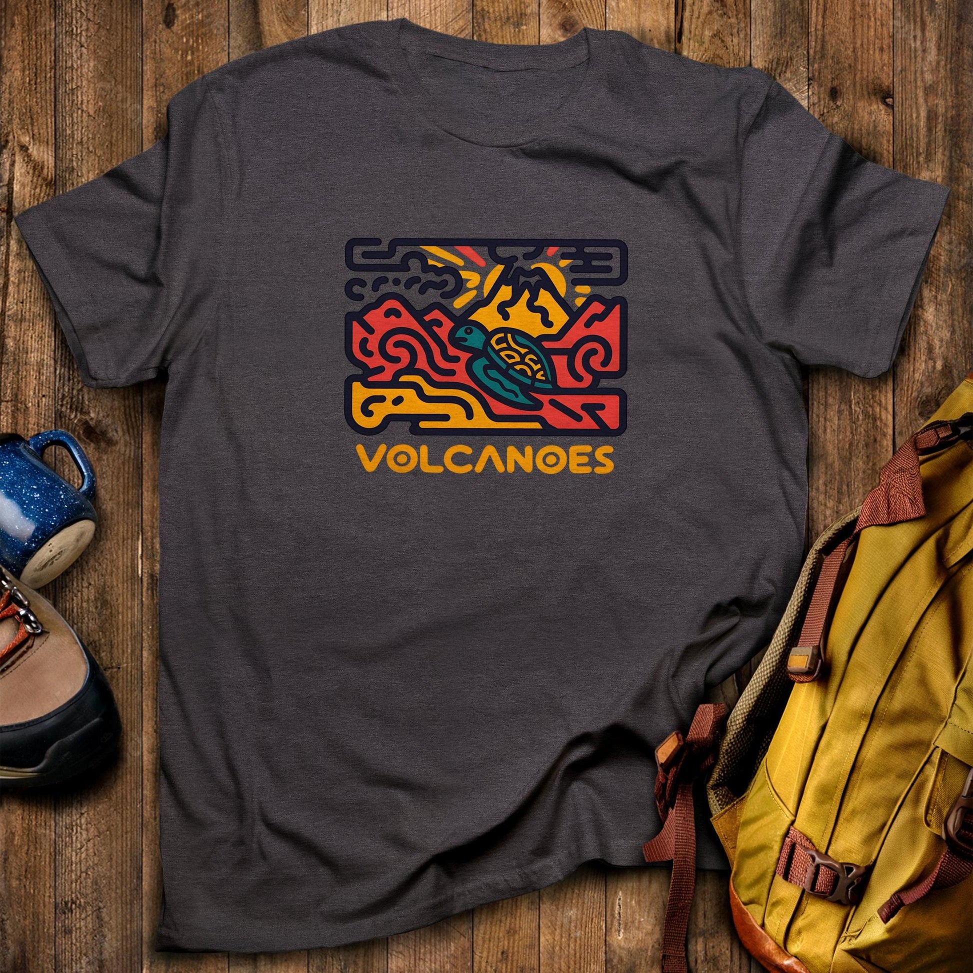 Hawai'i Volcanoes National Park T-Shirt Dark Heather Adventure and Outdoors Themed T-Shirt