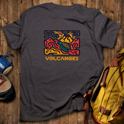 Hawai'i Volcanoes National Park T-Shirt Dark Heather Adventure and Outdoors Themed T-Shirt