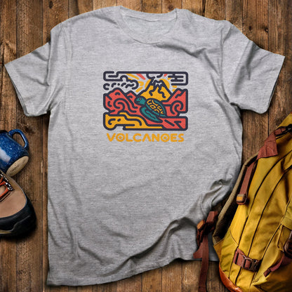 Hawai'i Volcanoes National Park T-Shirt Sport Grey Adventure and Outdoors Themed T-Shirt