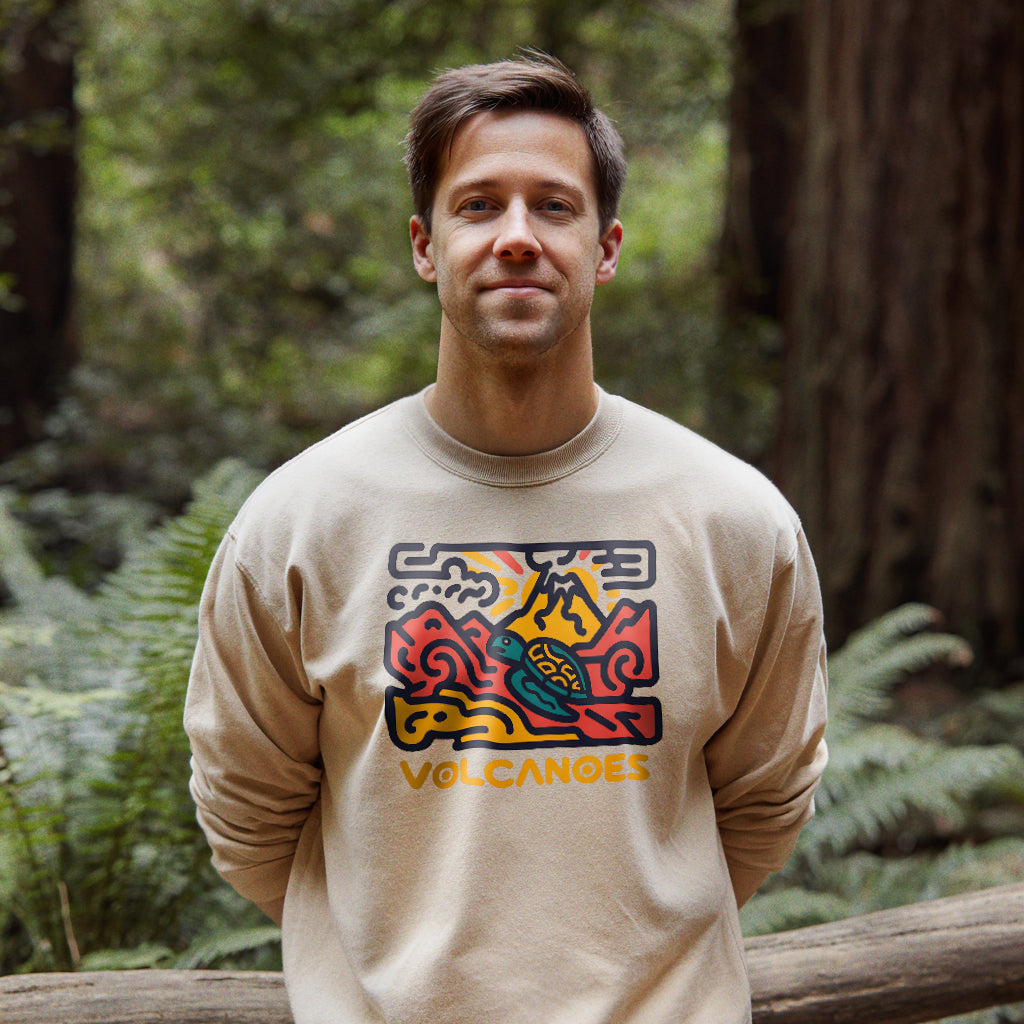 Hawai'i Volcanoes National Park Crewneck Sweatshirt Adventure and Outdoors Themed Sweatshirt