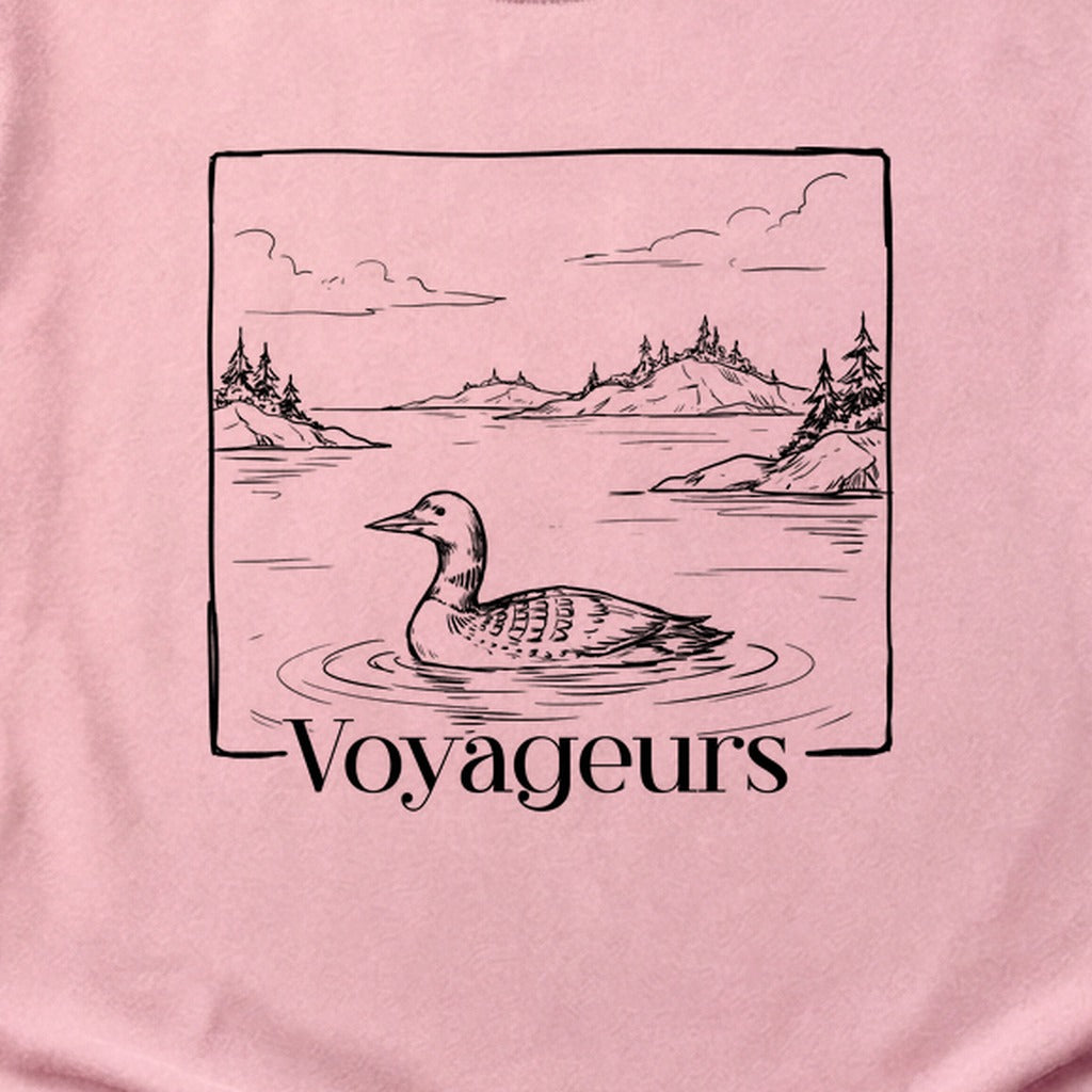 Voyageurs Line Drawing Cotton T-Shirt