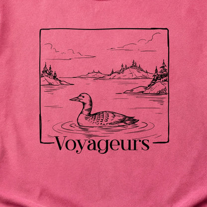 Voyageurs Line Drawing Cotton T-Shirt