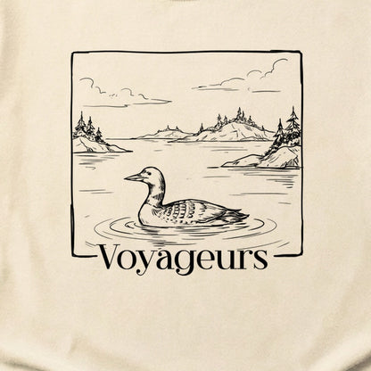 Voyageurs Line Drawing Cotton T-Shirt