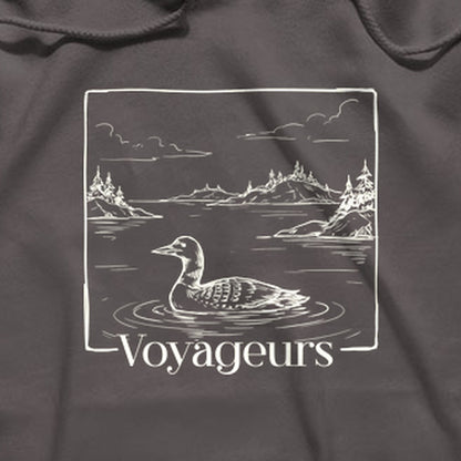 Voyageurs Line Drawing Hoodie